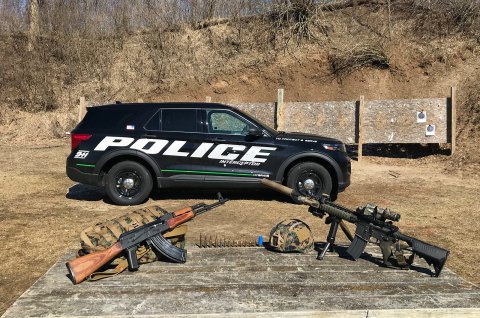 DEW PD series of ballistic door panels for police protection.